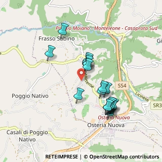 Mappa Via casali di Frasso, 02030 Frasso Sabino RI, Italia (0.885)