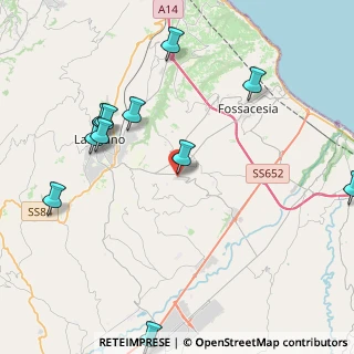 Mappa Via Marrocco, 66030 Mozzagrogna CH, Italia (5.23636)