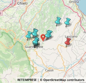 Mappa Via San Berardino, 66036 Orsogna CH, Italia (4.98333)