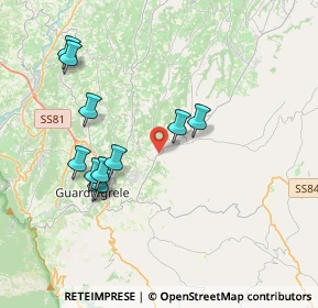 Mappa Via San Berardino, 66036 Orsogna CH, Italia (3.93727)