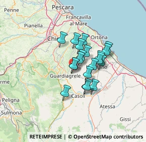 Mappa Via San Berardino, 66036 Orsogna CH, Italia (9.245)