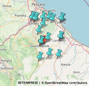 Mappa Via San Berardino, 66036 Orsogna CH, Italia (12.641)