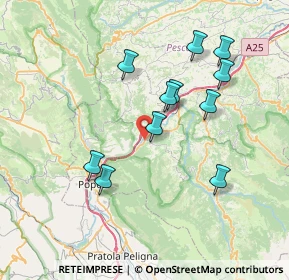 Mappa Via Tiburtina valeria km 188.8, 65028 Tocco Da Casauria PE, Italia (7.38636)