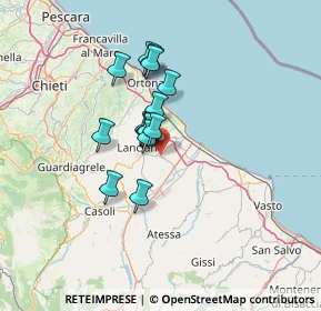 Mappa Via Nazionale per Lanciano, 66034 Santa Maria Imbaro CH, Italia (10.08571)