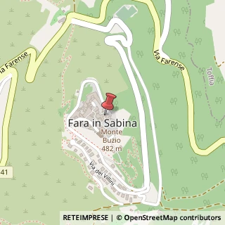 Mappa Via San Maria in Castello, 10, 02032 Fara in Sabina, Rieti (Lazio)