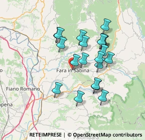 Mappa Via Santa Maria in Castello, 02032 Fara In Sabina RI, Italia (6.5565)