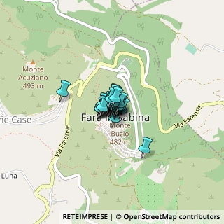 Mappa Via Santa Maria in Castello, 02032 Fara In Sabina RI, Italia (0.13214)