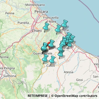 Mappa Corso Umberto I, 66036 Orsogna CH, Italia (9.43)