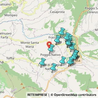 Mappa Via Capo Ripa, 02030 Poggio nativo RI, Italia (1.8675)