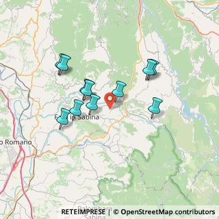 Mappa Via Capo Ripa, 02030 Poggio nativo RI, Italia (6.56182)
