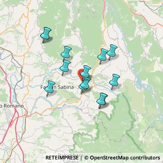 Mappa Via Capo Ripa, 02030 Poggio nativo RI, Italia (6.40154)