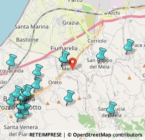 Mappa Via Mulino, 98040 Merì ME, Italia (3.2175)