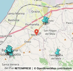 Mappa Via Mulino, 98040 Merì ME, Italia (3.6425)