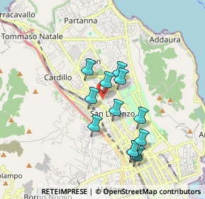 Mappa Via Federico Garcia Lorca, 90146 Palermo PA, Italia (1.66083)