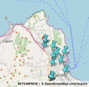 Mappa Via Federico Garcia Lorca, 90146 Palermo PA, Italia (4.46833)