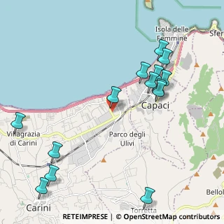 Mappa Via Ciachea, 90044 Carini PA, Italia (2.76071)