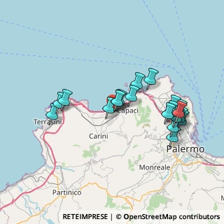 Mappa Via Gabbiano, 90044 Carini PA, Italia (7.758)