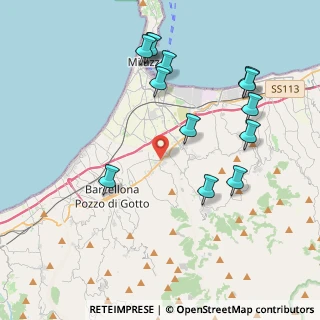 Mappa Via Granatari, 98040 Merì ME, Italia (4.86692)
