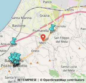Mappa Via Granatari, 98040 Merì ME, Italia (3.57077)