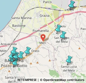 Mappa Via Granatari, 98040 Merì ME, Italia (3.31231)