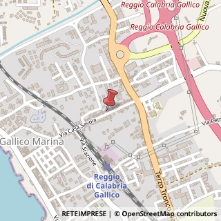 Mappa Via Casa Savoia Gallico,  132, 89055 Reggio di Calabria, Reggio di Calabria (Calabria)