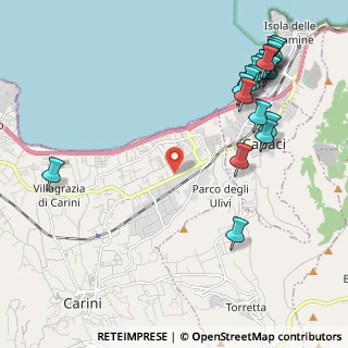 Mappa Via Giummari, 90044 Carini PA, Italia (3.0585)