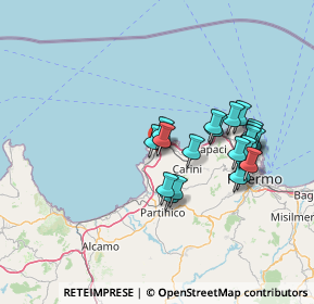 Mappa , 90045 Cinisi PA, Italia (14.0615)