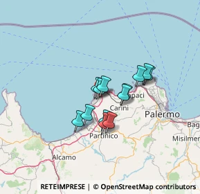 Mappa , 90045 Cinisi PA, Italia (9.91692)