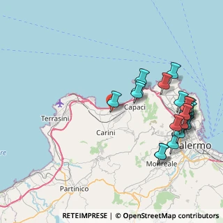 Mappa Via Agrumeti, 90044 Carini PA, Italia (10.4055)
