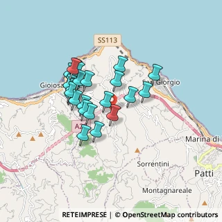 Mappa Messina - Palermo, 98063 Gioiosa marea ME, Italia (1.608)