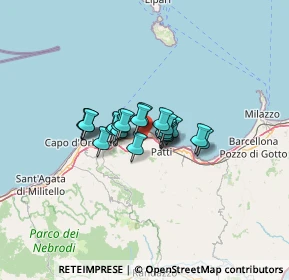 Mappa Messina - Palermo, 98063 Gioiosa marea ME, Italia (7.8825)