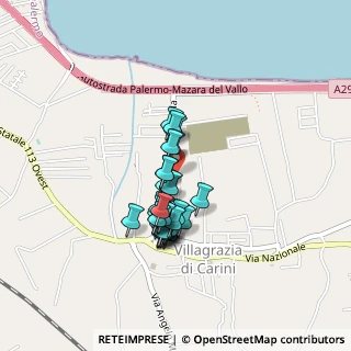 Mappa Via Giuseppe Grippi, 90044 Carini PA, Italia (0.34828)