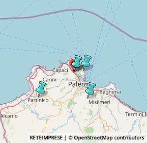 Mappa Via E. Majorana, 90146 Palermo PA, Italia (38.76455)