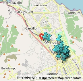 Mappa Via E. Majorana, 90146 Palermo PA, Italia (2.407)