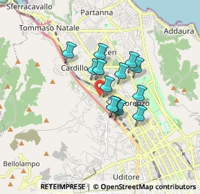 Mappa Via Ettore Majorana, 90146 Palermo PA, Italia (1.24385)
