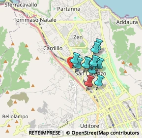 Mappa Via Ettore Majorana, 90146 Palermo PA, Italia (1.2075)