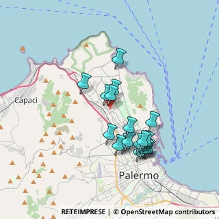 Mappa 90146 Palermo PA, Italia (3.63667)