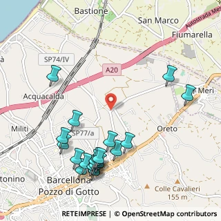 Mappa Via Pozzo Perla, 98051 Barcellona pozzo di Gotto ME, Italia (1.378)
