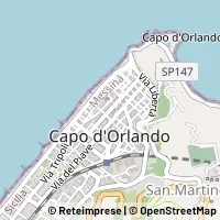 Kaart Capo d'Orlando