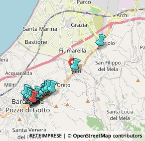 Mappa 98040 Merì ME, Italia (2.7875)