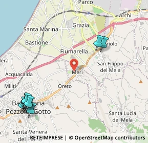 Mappa 98040 Merì ME, Italia (3.41909)