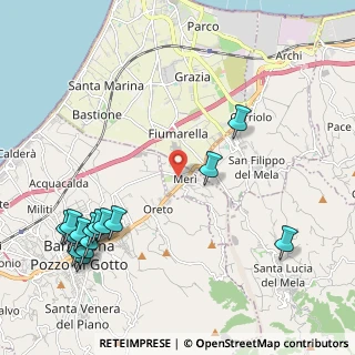 Mappa 98040 Merì ME, Italia (3.07533)