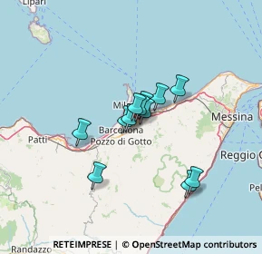 Mappa 98040 Merì ME, Italia (9.72167)