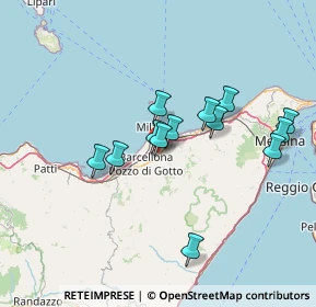 Mappa 98040 Merì ME, Italia (13.79692)