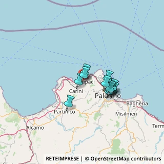 Mappa Via Industrie, 90044 Carini PA, Italia (10.80333)