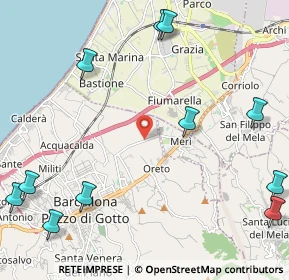 Mappa Via Enna, 98051 Barcellona pozzo di Gotto ME, Italia (3.42364)