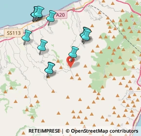 Mappa Località S. Cono, 98043 Rometta ME, Italia (4.80615)