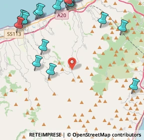 Mappa Località S. Cono, 98043 Rometta ME, Italia (7.0675)