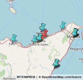 Mappa Via Dott. Borghese, 98040 Merì ME, Italia (17.58778)