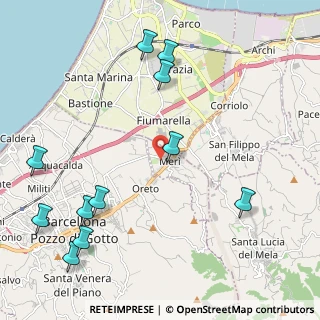 Mappa Via Dott. Borghese, 98040 Merì ME, Italia (3.02)